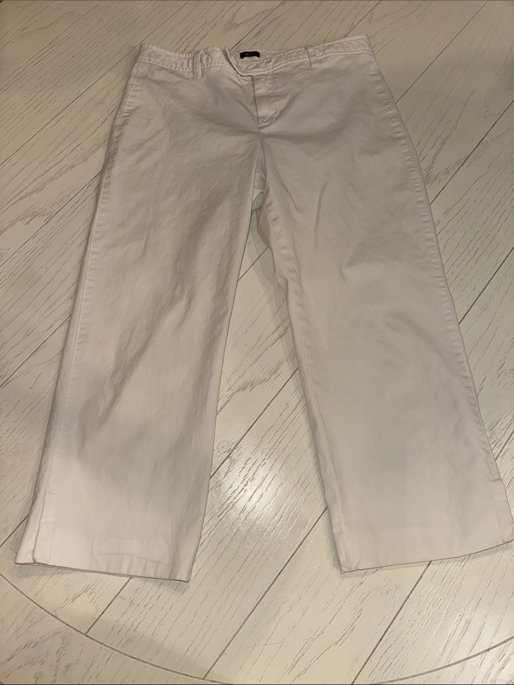 GAP White Wide-Leg Capris
